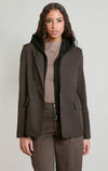 DETACHABLE HOODED BLAZER