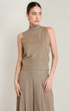 MOCK NECK SLEEVELESS TOP