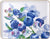 Plateau en bois - Collection Bleuets