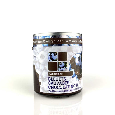 tartinade-bleuets-sauvages-chocolat-noir, la maison du bleuet